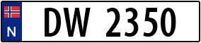 Trailer License Plate